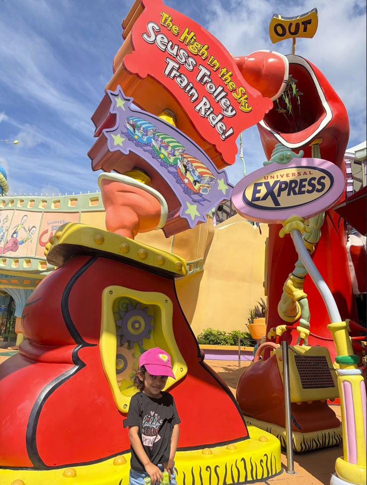 The High in the Sky Seuss Trolley Train Ride (in Suess Landing)