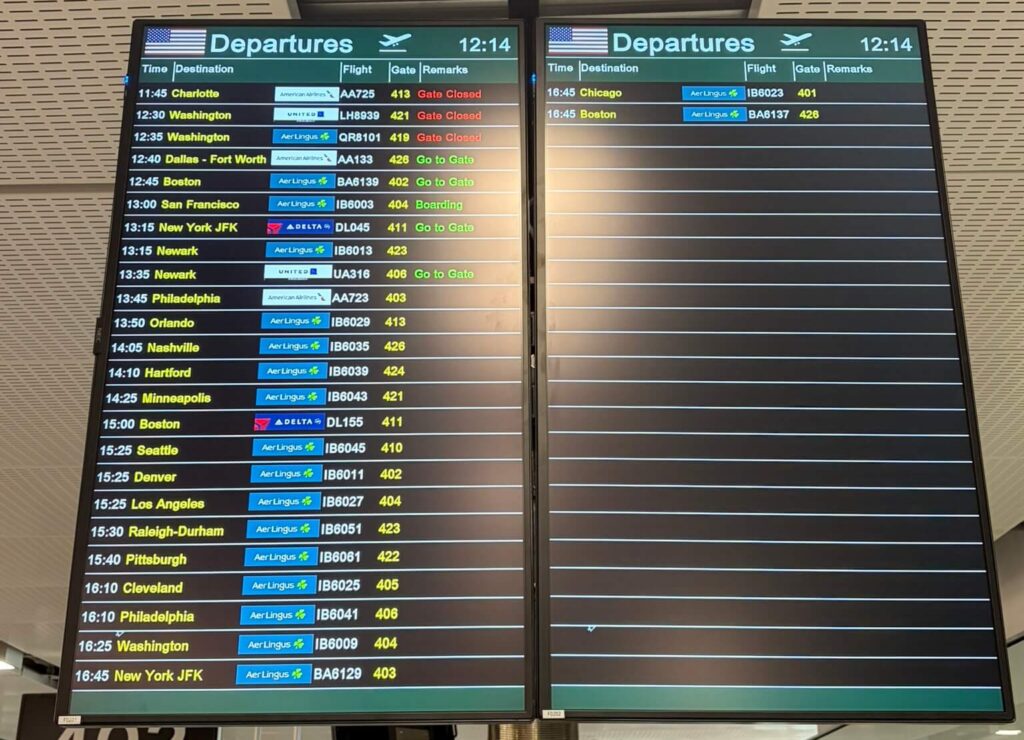 Flights from Dublin to USA